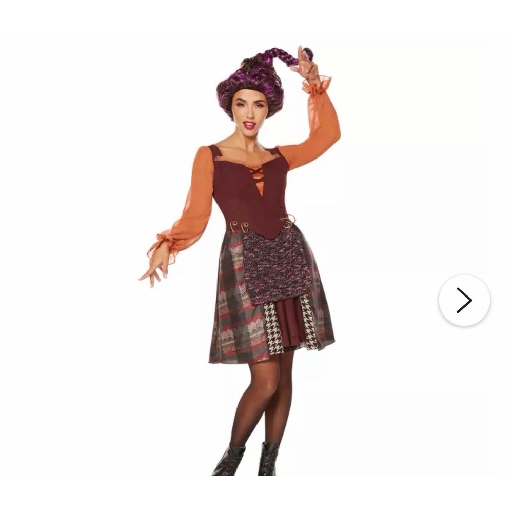Disney Hocus Pocus Spirit Halloween Costume Mary Sanderson Adult Medium New